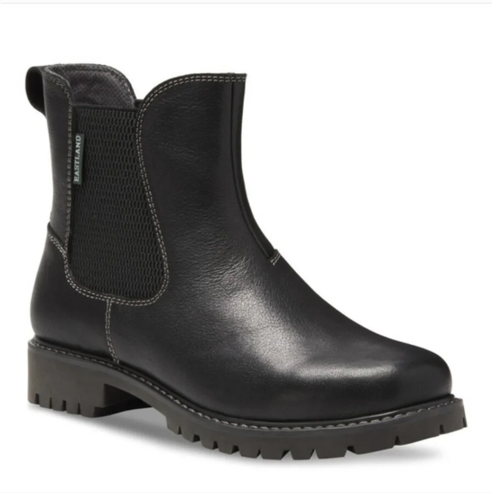Eastland Ida Chelsea Boots Leather Black 7.5